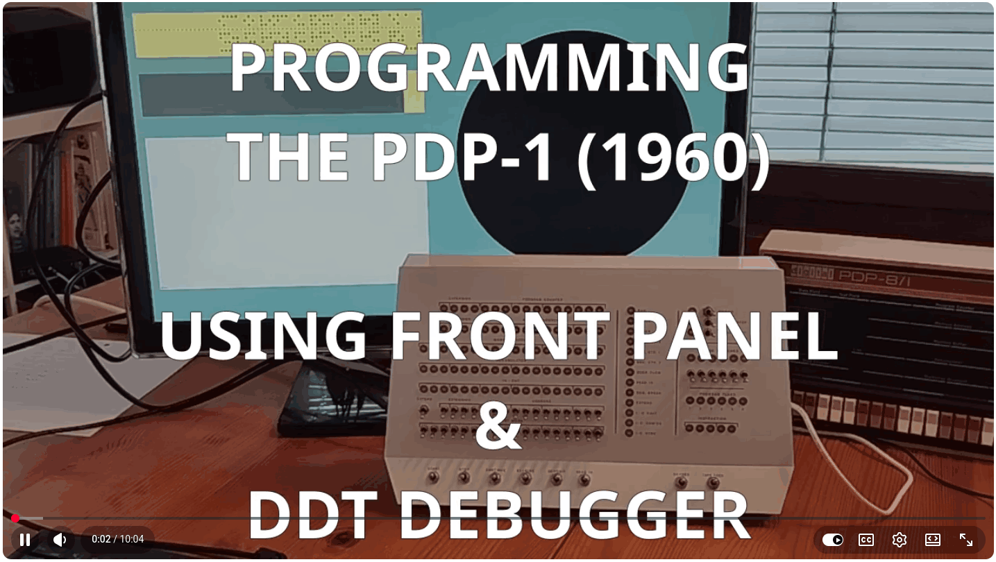 PDP-1 playing music (Harmony Music Compiler)